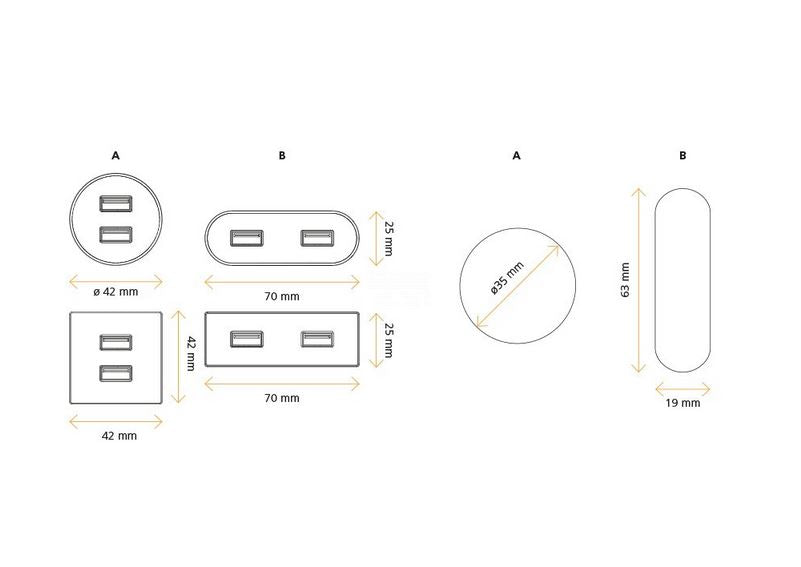 ASA 06029Z00057 Nabíjecí HUB vestavný VERSAPICK, 1xUSB 5V (typ A+C), 70x25mm, oválný, kov, nerez ASA 06029Z00057 Nabíjecí HUB vestavný VERSAPICK, 1xUSB 5V (typ A+C), 70x25mm, oválný, kov, nerez